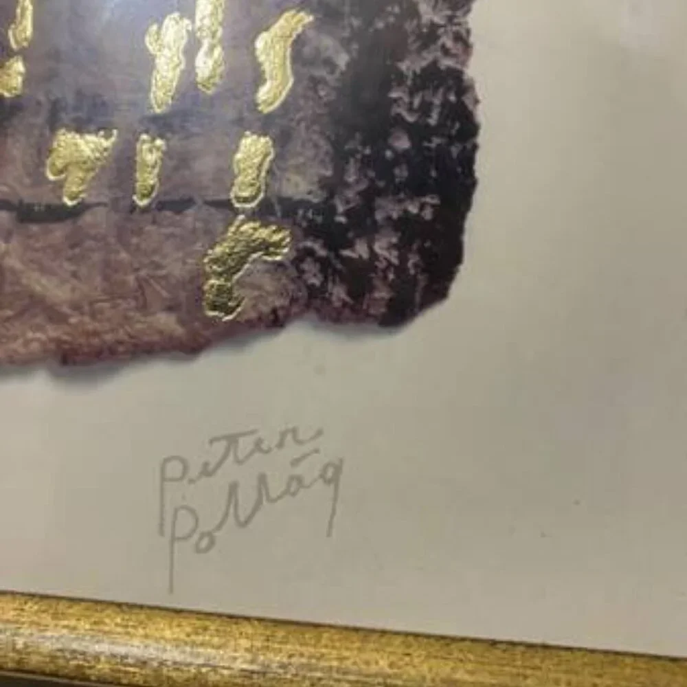 PETER POLLAG Rider/Reiter 1970 Painting